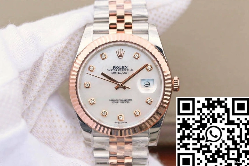 White Mother-Of-Pearl Datejust EW Factory Dial M126331-0014 Rolex 0816